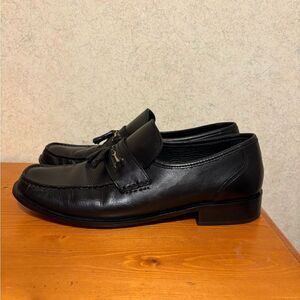 Stafford Handcrafted Classic Bit Black Leather Loafers Mens Dress Shoes Size 11